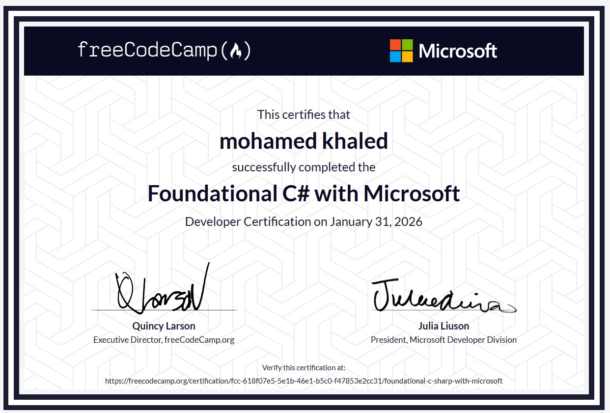 .NET Certification